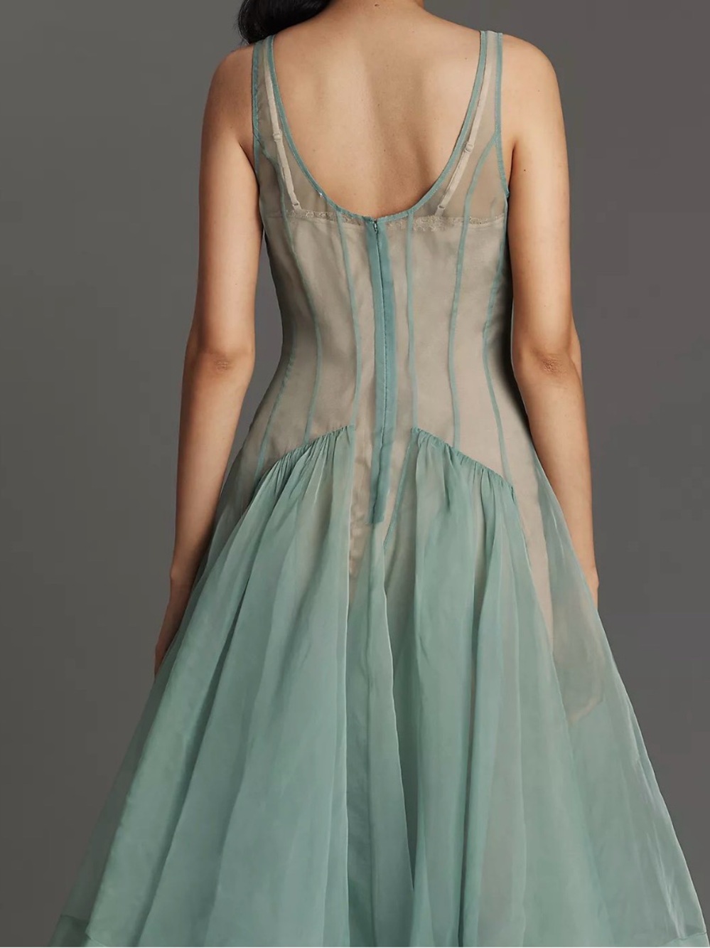 Anthropologie Let Me Be Seamed Sleeveless Basque-Waist Floral Dress size xxs - Picture 3 of 9